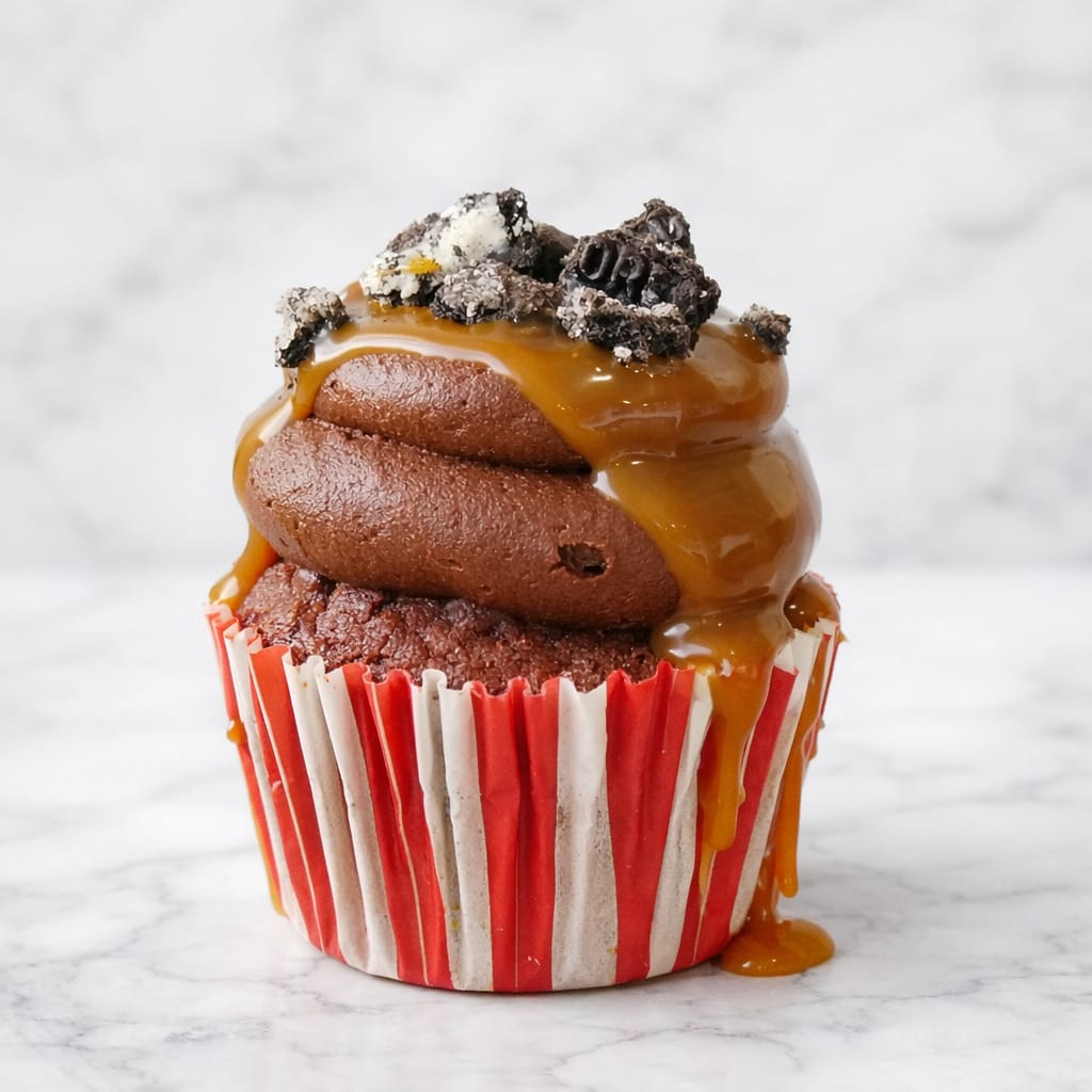 Red Velvet Volcano Cupcake