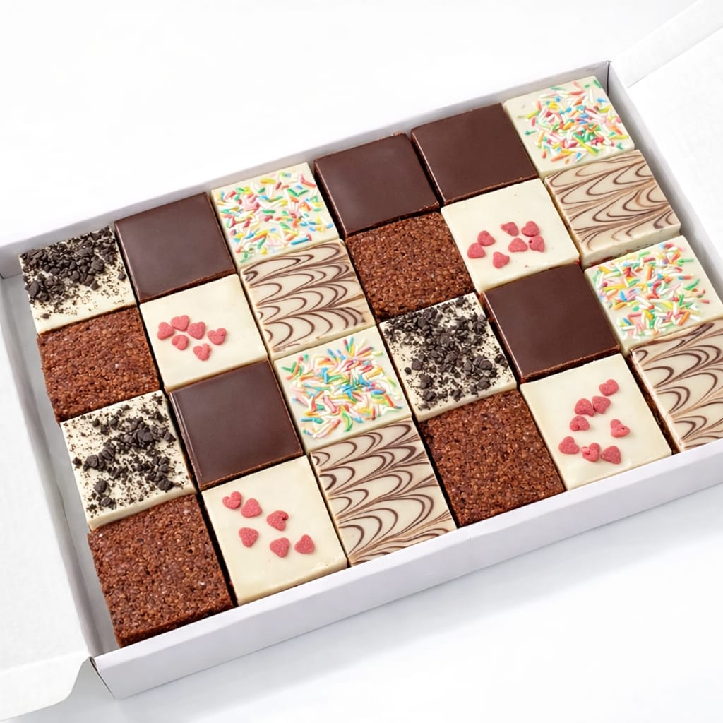 Deluxe box of Choose the Flavors 24 Brownies