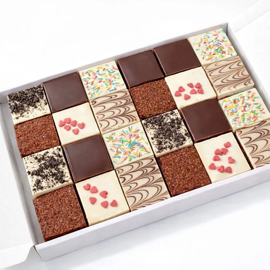 Deluxe box of Choose the Flavors 24 Brownies