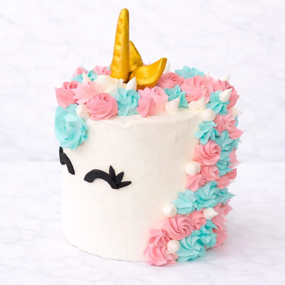 Unicorn Rainbow Celebration Party Cake