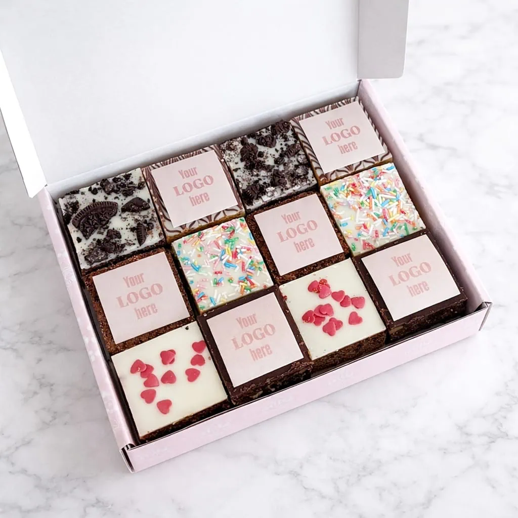 Deluxe assorted 12 brownies gift box