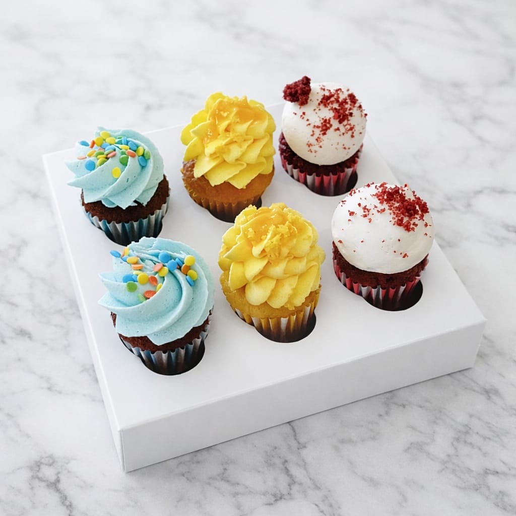6 mini cupcakes - choose the flavors
